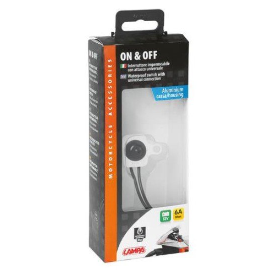 ΔΙΑΚΟΠΤΗΣ 12V 6A ΤΙΜΟΝΙΟΥ ΜΟΤΟ ΑΔΙΑΒΡΟΧΟΣ 6mm ΑΛΟΥΜΙΝΙΟΥ 1ΤΕΜ.-Lampa-9046.4-LM ΔΙΑΚΟΠΤΗΣ 12V 6A ΤΙΜΟΝΙΟΥ ΜΟΤΟ ΑΔΙΑΒΡΟΧΟΣ 6mm ΑΛΟΥΜΙΝΙΟΥ 1ΤΕΜ.-Lampa-9046.4-LM