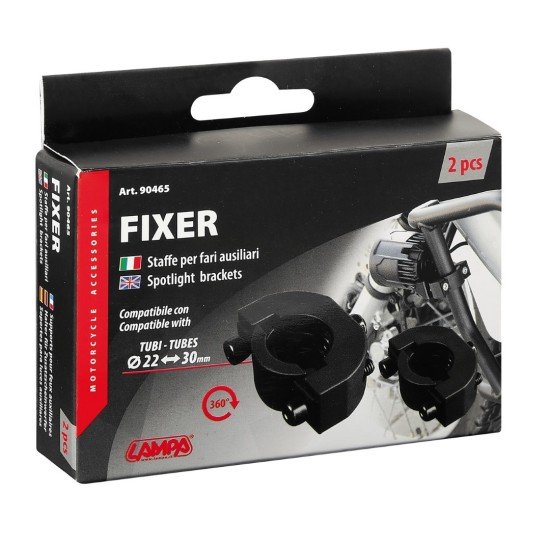 ΒΑΣΕΙΣ ΣΤΗΡΙΞΗΣ FIXER ΓΙΑ ΠΡΟΒΟΛΕΙΣ MOTO (ΔΙΑΜΕΤΡΟΣ 22-30 mm) - 2 ΤΕΜ.-Lampa-9046.5-LM ΒΑΣΕΙΣ ΣΤΗΡΙΞΗΣ FIXER ΓΙΑ ΠΡΟΒΟΛΕΙΣ MOTO (ΔΙΑΜΕΤΡΟΣ 22-30 mm) - 2 ΤΕΜ.-Lampa-9046.5-LM