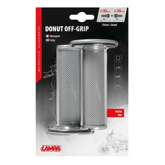 ΧΕΡΟΥΛΙΑ MOTO DONUT OFF-ROAD ΓΚΡΙ/ΚΟΚΚΙΝΑ 22MM+25MM 12CM 2ΤΕΜ-Lampa-9057.5-LM ΧΕΡΟΥΛΙΑ MOTO DONUT OFF-ROAD ΓΚΡΙ/ΚΟΚΚΙΝΑ 22MM+25MM 12CM 2ΤΕΜ-Lampa-9057.5-LM