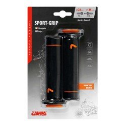 ΧΕΙΡΟΛΑΒΕΣ ΤΙΜΟΝΙΟΥ ΜΗΧΑΝΗΣ SPORT-GRIP ΜΑΥΡΟ/ΠΟΡΤΟΚΑΛΙ (22 mm-12cm/25mm-12,5cm) LAMPA - 2 ΤΕΜ.-Lampa-9058.3-LM ΧΕΙΡΟΛΑΒΕΣ ΤΙΜΟΝΙΟΥ ΜΗΧΑΝΗΣ SPORT-GRIP ΜΑΥΡΟ/ΠΟΡΤΟΚΑΛΙ (22 mm-12cm/25mm-12,5cm) LAMPA - 2 ΤΕΜ.-Lampa-9058.3-LM