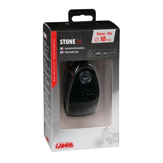 ΑΝΤΙΚΛΕΠΤΙΚΟ ΔΙΣΚΟΦΡΕΝΟΥ STONE XL ΜΑΥΡΟ 10 mm (2 ΚΛΕΙΔΙΑ)-Lampa-9059.0-LM ΑΝΤΙΚΛΕΠΤΙΚΟ ΔΙΣΚΟΦΡΕΝΟΥ STONE XL ΜΑΥΡΟ 10 mm (2 ΚΛΕΙΔΙΑ)-Lampa-9059.0-LM