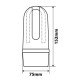 ΚΟΥΛΟΥΡΑ ΑΝΤΙΚΛΕΠΤΙΚΗ ΜΕ ΥΦΑΣΜΑ 2ΣE1 1.20CM LAMPA - 1 TEM.-Lampa-9061.9-LM