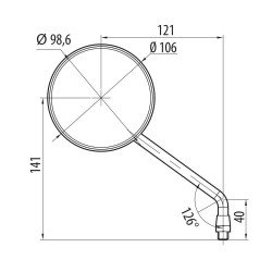 ΚΑΘΡΕΠΤΕΣ MOTO ΣΤΡΟΓΓΥΛΟΙ M10X1,25 DX 106cm STAR CLASSIC LAMPA - 2 ΤΕΜ-Lampa-9163.3-LM ΚΑΘΡΕΠΤΕΣ MOTO ΣΤΡΟΓΓΥΛΟΙ M10X1,25 DX 106cm STAR CLASSIC LAMPA - 2 ΤΕΜ-Lampa-9163.3-LM