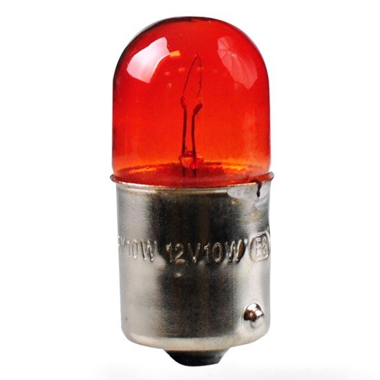 RY10W 12V 10W BAU15s ΠΟΡΤΟΚΑΛΙ (ΜΟΝΟΠΟΛΙΚΟ-ΠΑΡΑΚΕΝΤΡΟ-ΦΟΥΝΤΟΥΚΙ) STANDARD 10ΤΕΜ. M-TECH-M-Tech-Z95/MT