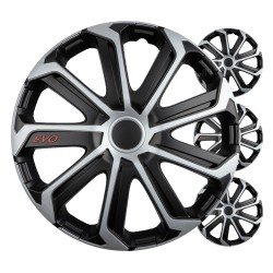 Amio - Σετ Τάσια Τροχών 14'' ιντσών, Μοντέλο EVO, Χρώμα Μαύρο / Ασημί – Σετ 4 τεμαχίων σε Κουτί (9740/AM)-Amio-9740/AM Amio - Σετ Τάσια Τροχών 14'' ιντσών, Μοντέλο EVO, Χρώμα Μαύρο / Ασημί – Σετ 4 τεμαχίων σε Κουτί (9740/AM)-Amio-9740/AM