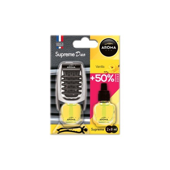 ΑΡΩΜΑΤΙΚΟ ΑΕΡΑΓΩΓΟΥ AROMA SUPREME DUO +50% ΒΑΝΙΛΙΑ AMIO - 1 ΤΕΜ.-Amio-A92251/AM ΑΡΩΜΑΤΙΚΟ ΑΕΡΑΓΩΓΟΥ AROMA SUPREME DUO +50% ΒΑΝΙΛΙΑ AMIO - 1 ΤΕΜ.-Amio-A92251/AM