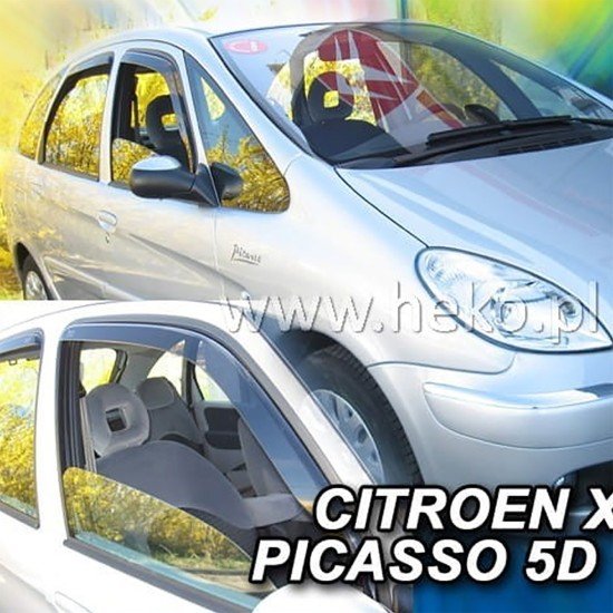 ΑΝΕΜΟΘΡΑΥΣΤΕΣ ΓΙΑ CITROEN XSARA PICASSO 5D 1999-2012 ΖΕΥΓΑΡΙ ΑΠΟ ΕΥΚΑΜΠΤΟ ΦΙΜΕ ΠΛΑΣΤΙΚΟ HEKO - 2 ΤΕΜ.-Heko-ΑΝΕΜ.12222