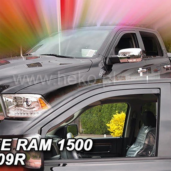 ΑΝΕΜΟΘΡΑΥΣΤΕΣ ΓΙΑ DODGE RAM 1500 IV 4D 2009-2018 ΖΕΥΓΑΡΙ ΑΠΟ ΕΥΚΑΜΠΤΟ ΦΙΜΕ ΠΛΑΣΤΙΚΟ HEKO - 2 ΤΕΜ.-Heko-ΑΝΕΜ.13418