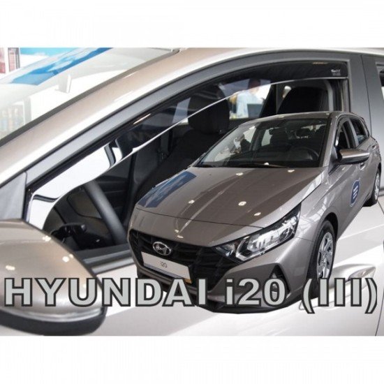 ΑΝΕΜΟΘΡΑΥΣΤΕΣ ΓΙΑ HYUNDAI i20 5D 2020+ ΖΕΥΓΑΡΙ ΑΥΤΟΚΙΝΗΤΟΥ ΑΠΟ ΕΥΚΑΜΠΤΟ ΦΙΜΕ ΠΛΑΣΤΙΚΟ HEKO - 2 ΤΕΜ.-Heko-ΑΝΕΜ.17303