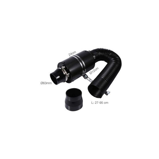 ΒΑΡΕΛΑΚΙ CARBON Φ63  24cm ΜΕ ΣΩΛΗΝΑ ΣΠΙΡΑΛ ΑΕΡΑ ΜΑΥΡΟ 27-95 cm SIMONI RACING - 1 TEM.-Simoni Racing-SRAB1 ΒΑΡΕΛΑΚΙ CARBON Φ63  24cm ΜΕ ΣΩΛΗΝΑ ΣΠΙΡΑΛ ΑΕΡΑ ΜΑΥΡΟ 27-95 cm SIMONI RACING - 1 TEM.-Simoni Racing-SRAB1