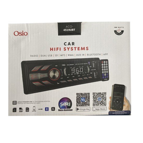 RADIO 1 DIN DUAL USB/FM/SD/MP3/WMA/BLUETOOTH 180W ΜΕ ΕΠΙΛΟΓΗ ΦΩΤΙΣΜΟΥ 3 ΧΡΩΜΑΤΩΝ & ΧΕΙΡΙΣΤΗΡΙΟ OSIO - 1 τεμ.-Osio-ACO-4519UBT/OSIO RADIO 1 DIN DUAL USB/FM/SD/MP3/WMA/BLUETOOTH 180W ΜΕ ΕΠΙΛΟΓΗ ΦΩΤΙΣΜΟΥ 3 ΧΡΩΜΑΤΩΝ & ΧΕΙΡΙΣΤΗΡΙΟ OSIO - 1 τεμ.-Osio-ACO-4519UBT/OSIO