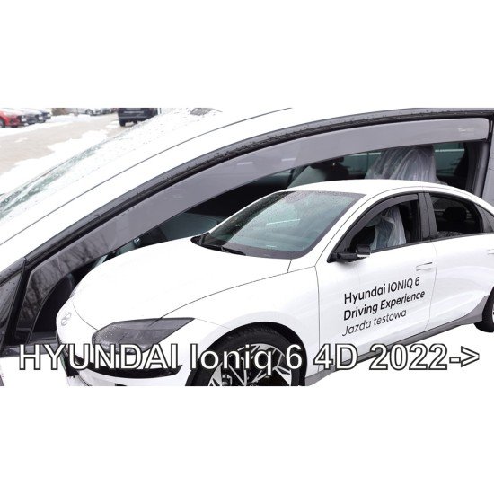 ΑΝΕΜΟΘΡΑΥΣΤΕΣ ΓΙΑ HYUNDAI IONIQ 6 4D 2022+ ΣΕΤ ΑΥΤΟΚΙΝΗΤΟΥ ΑΠΟ ΕΥΚΑΜΠΤΟ ΦΙΜΕ ΠΛΑΣΤΙΚΟ HEKO - 4 ΤΕΜ-Heko-ΑΝΕΜ.SET17320