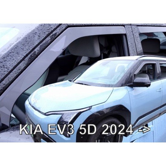 ΑΝΕΜΟΘΡΑΥΣΤΕΣ ΓΙΑ KIA EV3 5D 2024+ ΣΕΤ ΑΥΤΟΚΙΝΗΤΟΥ ΑΠΟ ΕΥΚΑΜΠΤΟ ΦΙΜΕ ΠΛΑΣΤΙΚΟ HEKO - 4 ΤΕΜ-Heko-ΑΝΕΜ.SET21003