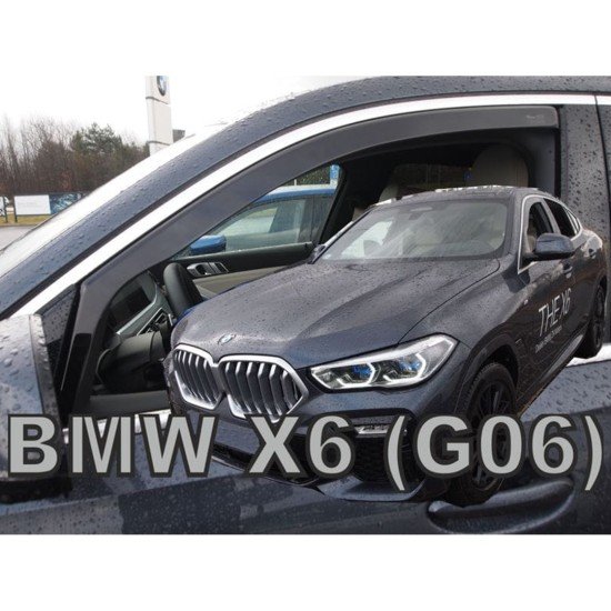 ΑΝΕΜΟΘΡΑΥΣΤΕΣ ΓΙΑ BMW X6 G06 5D 2019-2021 ΖΕΥΓΑΡΙ ΑΠΟ ΕΥΚΑΜΠΤΟ ΦΙΜΕ ΠΛΑΣΤΙΚΟ HEKO - 2 ΤΕΜ.-Heko-ΑΝΕΜ.11190