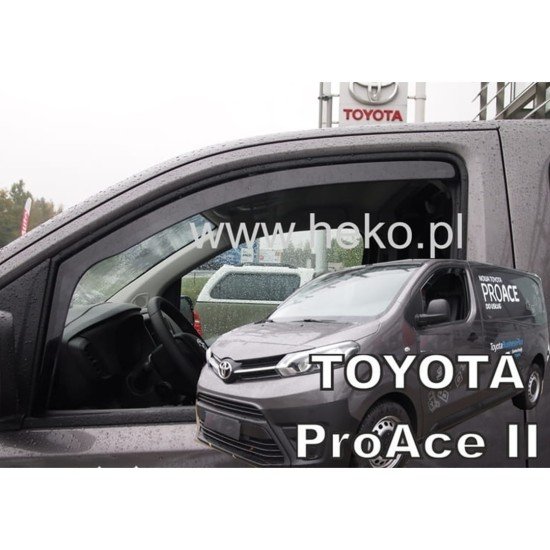 ΑΝΕΜΟΘΡΑΥΣΤΕΣ ΓΙΑ CITROEN JUMPY 3 / SPACETOURER / TOYOTA PROACE 2 / PEUGEOT EXPERT 3 / TRAVELLER 2016+ / OPEL VIVARO 3 2019+ ΖΕΥΓΑΡΙ VAN ΑΠΟ ΕΥΚΑΜΠΤΟ ΦΙΜΕ ΠΛΑΣΤΙΚΟ HEKO - 2 ΤΕΜ.-Heko-ΑΝΕΜ.12264/VAN