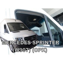 ΑΝΕΜΟΘΡΑΥΣΤΕΣ ΓΙΑ MERCEDES SPRINTER W907 2D 2018+ ΚΟΝΤΟ ΖΕΥΓΑΡΙ VAN ΑΠΟ ΕΥΚΑΜΠΤΟ ΦΙΜΕ ΠΛΑΣΤΙΚΟ HEKO - 2 ΤΕΜ.-Heko-ΑΝΕΜ.23607/VAN
