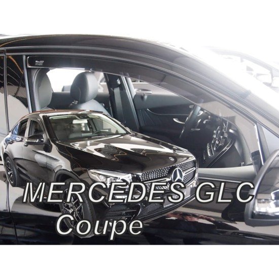 ΑΝΕΜΟΘΡΑΥΣΤΕΣ ΓΙΑ MERCEDES GLC COUPE C253 5D 2017+ ΖΕΥΓΑΡΙ ΑΠΟ ΕΥΚΑΜΠΤΟ ΦΙΜΕ ΠΛΑΣΤΙΚΟ HEKO - 2 ΤΕΜ.-Heko-ΑΝΕΜ.23615
