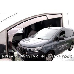 ΑΝΕΜΟΘΡΑΥΣΤΕΣ ΓΙΑ NISSAN TOWNSTAR VAN 2021+ ΖΕΥΓΑΡΙ VAN ΑΠΟ ΕΥΚΑΜΠΤΟ ΦΙΜΕ ΠΛΑΣΤΙΚΟ HEKO - 2 ΤΕΜ.-Heko-ΑΝΕΜ.24312/VAN