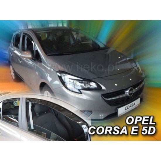 ΑΝΕΜΟΘΡΑΥΣΤΕΣ ΓΙΑ OPEL CORSA D 5D 09/2006-2014 /CORSA E 5D 2015+ ΣΕΤ ΑΥΤΟΚΙΝΗΤΟΥ ΑΠΟ ΕΥΚΑΜΠΤΟ ΦΙΜΕ ΠΛΑΣΤΙΚΟ HEKO - 4 ΤΕΜ.-Heko-ΑΝΕΜ.SET25363