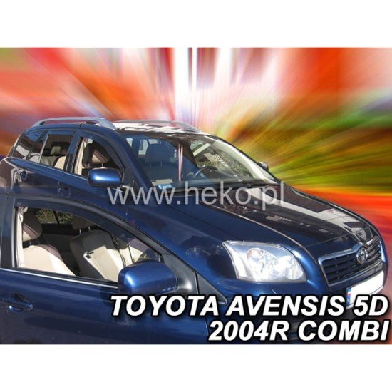 ΑΝΕΜΟΘΡΑΥΣΤΕΣ ΓΙΑ TOYOTA AVENSIS (T25) 4D SEDAN 2003-2009 ΖΕΥΓΑΡΙ ΑΠΟ ΕΥΚΑΜΠΤΟ ΦΙΜΕ ΠΛΑΣΤΙΚΟ HEKO - 2 ΤΕΜ.-Heko-ΑΝΕΜ.29352