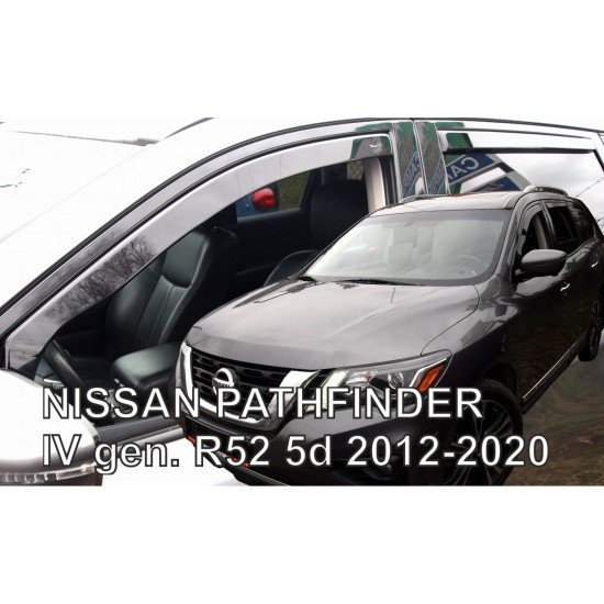 ΑΝΕΜΟΘΡΑΥΣΤΕΣ ΓΙΑ NISSAN PATHFINDER IV R52 5D 2012-2020 ΣΕΤ ΑΥΤΟΚΙΝΗΤΟΥ ΑΠΟ ΕΥΚΑΜΠΤΟ ΦΙΜΕ ΠΛΑΣΤΙΚΟ HEKO - 4 ΤΕΜ.-Heko-ΑΝΕΜ.SET24320