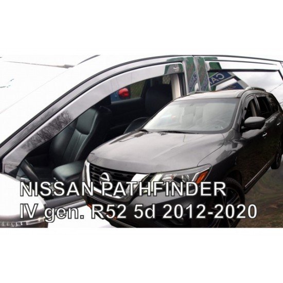 ΑΝΕΜΟΘΡΑΥΣΤΕΣ ΓΙΑ NISSAN PATHFINDER IV R52 5D 2012-2020 ?ΖΕΥΓΑΡΙ ΑΠΟ ΕΥΚΑΜΠΤΟ ΦΙΜΕ ΠΛΑΣΤΙΚΟ HEKO - 2 ΤΕΜ.-Heko-ΑΝΕΜ.24319