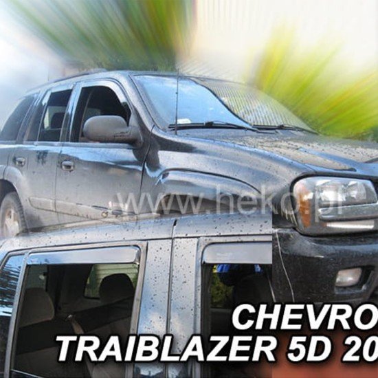 ΑΝΕΜΟΘΡΑΥΣΤΕΣ ΓΙΑ CHEVROLET TRAIBLAZER 5D 2002-2009R ΣΕΤ ΑΥΤΟΚΙΝΗΤΟΥ ΑΠΟ ΕΥΚΑΜΠΤΟ ΦΙΜΕ ΠΛΑΣΤΙΚΟ HEKO - 4 ΤΕΜ.-Heko-ΑΝΕΜ.SET10541
