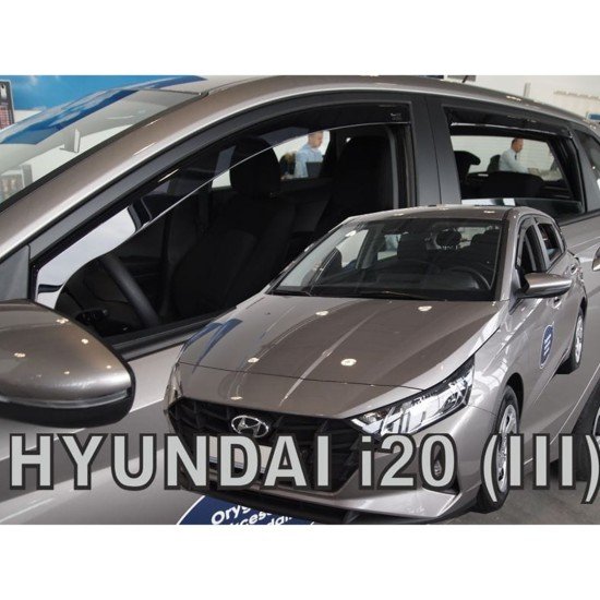 ΑΝΕΜΟΘΡΑΥΣΤΕΣ ΓΙΑ HYUNDAI i20 5D 2020+ - ΣΕΤ ΑΥΤΟΚΙΝΗΤΟΥ ΑΠΟ ΕΥΚΑΜΠΤΟ ΦΙΜΕ ΠΛΑΣΤΙΚΟ HEKO - 4 ΤΕΜ.-Heko-ΑΝΕΜ.SET17304