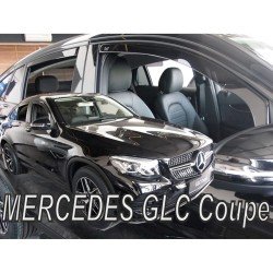ΑΝΕΜΟΘΡΑΥΣΤΕΣ ΓΙΑ MERCEDES GLC COUPE C253 5D 2017+ ΣΕΤ ΑΥΤΟΚΙΝΗΤΟΥ ΑΠΟ ΕΥΚΑΜΠΤΟ ΦΙΜΕ ΠΛΑΣΤΙΚΟ HEKO - 4 ΤΕΜ.-Heko-ΑΝΕΜ.SET23616