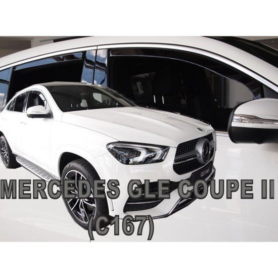 ΑΝΕΜΟΘΡΑΥΣΤΕΣ ΓΙΑ MERCEDES GLE COUPE C167 5D 2019+ ΣΕΤ ΑΥΤΟΚΙΝΗΤΟΥ ΑΠΟ ΕΥΚΑΜΠΤΟ ΦΙΜΕ ΠΛΑΣΤΙΚΟ HEKO - 4 ΤΕΜ.-Heko-ΑΝΕΜ.SET23618