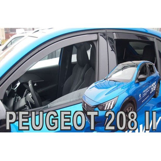 ΑΝΕΜΟΘΡΑΥΣΤΕΣ ΓΙΑ OPEL CORSA F 5D 2019+ / PEUGEOT 208 5D 2019+ ΣΕΤ ΑΥΤΟΚΙΝΗΤΟΥ ΑΠΟ ΕΥΚΑΜΠΤΟ ΦΙΜΕ ΠΛΑΣΤΙΚΟ HEKO - 4 ΤΕΜ.-Heko-ΑΝΕΜ.SET25406
