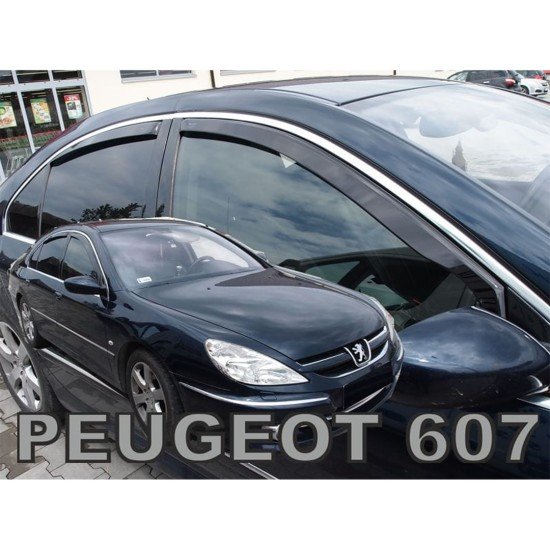 ΑΝΕΜΟΘΡΑΥΣΤΕΣ ΓΙΑ PEUGEOT 607 SEDAN 4D 1999-2010 ΣΕΤ ΑΥΤΟΚΙΝΗΤΟΥ ΑΠΟ ΕΥΚΑΜΠΤΟ ΦΙΜΕ ΠΛΑΣΤΙΚΟ HEKO - 4 ΤΕΜ.-Heko-ΑΝΕΜ.SET26161