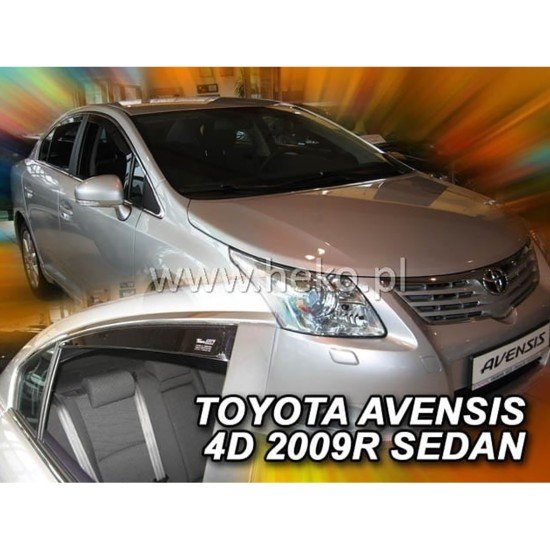 ΑΝΕΜΟΘΡΑΥΣΤΕΣ ΓΙΑ TOYOTA AVENSIS 4D SEDAN 2009+ ΣΕΤ ΑΥΤΟΚΙΝΗΤΟΥ ΑΠΟ ΕΥΚΑΜΠΤΟ ΦΙΜΕ ΠΛΑΣΤΙΚΟ HEKO - 4 ΤΕΜ.-Heko-ΑΝΕΜ.SET29609