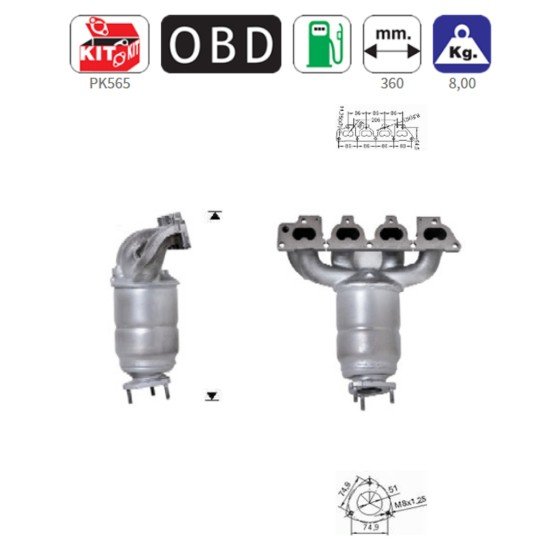 ΚΑΤΑΛΥΤΗΣ ΒΕΝΖΙΝΗΣ OPEL ASTRA G 1.6 2000-2004 / CORSA C 1.4 / MERIVA 1.6 2003+ / VECTRA 1.6 1999-2002 /ZAFIRA 1.6 1999+-Americat-AS/21729 ΚΑΤΑΛΥΤΗΣ ΒΕΝΖΙΝΗΣ OPEL ASTRA G 1.6 2000-2004 / CORSA C 1.4 / MERIVA 1.6 2003+ / VECTRA 1.6 1999-2002 /ZAFIRA 1.6 1999+-Americat-AS/21729