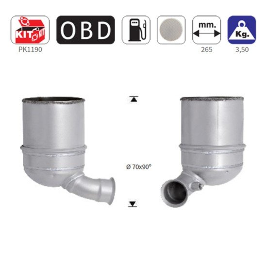 ΦΙΛΤΡΟ DPF ΚΟΡΔΙΕΡΙΤΗ CITROEN C3, DS3 / PEUGEOT 206+, 207, 208, 2008 1.4TD HDI 1398cc 8HP-8HR-8HZ 2009-2016-Americat-AS/FD1057 ΦΙΛΤΡΟ DPF ΚΟΡΔΙΕΡΙΤΗ CITROEN C3, DS3 / PEUGEOT 206+, 207, 208, 2008 1.4TD HDI 1398cc 8HP-8HR-8HZ 2009-2016-Americat-AS/FD1057