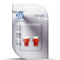 BAX 12V B8,5d 0,24W LED 1xSMD5050 ΚΟΚΚΙΝΟ BLISTER 2ΤΕΜ. M-TECH-M-Tech-LB092R/MT BAX 12V B8,5d 0,24W LED 1xSMD5050 ΚΟΚΚΙΝΟ BLISTER 2ΤΕΜ. M-TECH-M-Tech-LB092R/MT