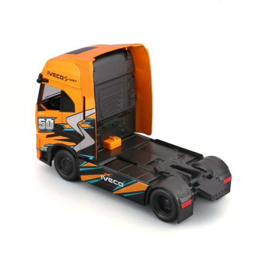 Lampa - Μινιατούρα νταλίκα Iveco S-Way 1:43 σε πορτοκαλί/μαύρο χρώμα Burago - 1 τεμ. (L.BU32208)-Lampa-L.BU32208 Lampa - Μινιατούρα νταλίκα Iveco S-Way 1:43 σε πορτοκαλί/μαύρο χρώμα Burago - 1 τεμ. (L.BU32208)-Lampa-L.BU32208