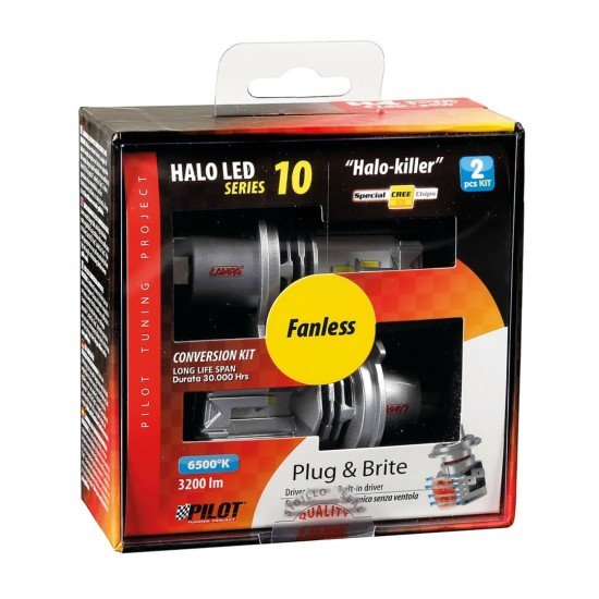 H4 HALO KILLER P43t 9-32V -20W  - 6500K - 3200lm HALO LED KIT SERIES 10 (12 LED ZES CHIPS) - 2 ΤΕΜ.-Lampa-L5773.0 H4 HALO KILLER P43t 9-32V -20W  - 6500K - 3200lm HALO LED KIT SERIES 10 (12 LED ZES CHIPS) - 2 ΤΕΜ.-Lampa-L5773.0