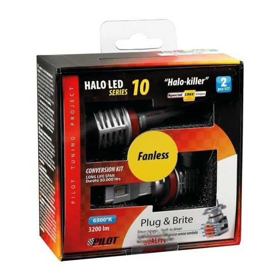 H8-H9-H11-H16 HALO KILLER PGJ19-X 9-32V -20W - 6500K - 3200lm HALO LED KIT SERIES 10 (12 LED ZES CHIPS) - 2 ΤΕΜ.-Lampa-L5773.2 H8-H9-H11-H16 HALO KILLER PGJ19-X 9-32V -20W - 6500K - 3200lm HALO LED KIT SERIES 10 (12 LED ZES CHIPS) - 2 ΤΕΜ.-Lampa-L5773.2