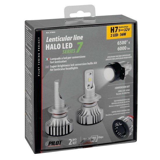 H7 9-32V 6.500K 6.000lm 72W PX26d HALO LED KIT SERIE 7 COMPAC 2ΤΕΜ (ΓΙΑ ΠΡΟΤΖΕΚΤΟΡΕΣ ΑΛΟΓΟΝΟΥ)-Lampa-L5780.5