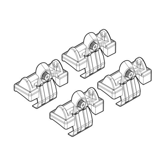 ΑΚΡΑ ΓΙΑ ΜΠΑΡΕΣ NORDRIVE ΓΙΑ TOYOTA COROLLA 5D 01/02-12/07 KIT-Nordrive-N21008
