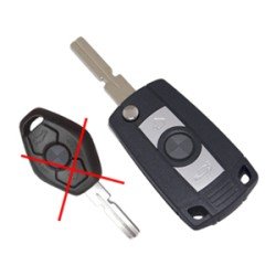 BMW ΣΕΙΡΑ 5 ΑΝΤΑΛΛΑΚΤΙΚΟ ΑΝΑΔΙΠΛΟΥΜΕΝΟ  ΚΛΕΙΔΙ ΜΕ ΚΑΛΥΜΜΑ 3 ΚΟΥΜΠΙΩΝ (ΧΩΡΙΣ ΚΛΕΙΔΙ) DGA - 1 ΤΕΜ.-DGA-DG-BW33/DGA