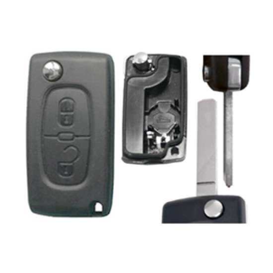 PEUGEOT 307 ΑΝΤΑΛΛΑΚΤΙΚΟ ΚΛΕΙΔΙ ΜΕ ΚΑΛΥΜΜΑ 2 ΚΟΥΜΠΙΩΝ / ΛΑΜΑ VA2 (ΜΕ ΥΠΟΣΤΗΡΙΞΗ ΜΠΑΤΑΡΙΑΣ) DGA - 1 ΤΕΜ.-DGA-DG-PG01A/DGA