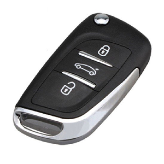 PEUGEOT 407 ΑΝΑΔΙΠΛΟΥΜΕΝΟ ΑΝΤΑΛΛΑΚΤΙΚΟ ΚΛΕΙΔΙ ΜΕ ΚΑΛΥΜΜΑ 3 ΚΟΥΜΠΙΩΝ (ΜΕ ΥΠΟΣΤΗΡΙΞΗ ΜΠΑΤΑΡΙΑΣ) DGA - 1 ΤΕΜ.-DGA-DG-PG18/DGA