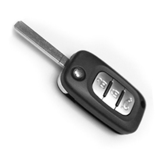 RENAULT CLIO III / MODUS ΑΝΑΔΙΠΛΟΥΜΕΝΟ ΑΝΤΑΛΛΑΚΤΙΚΟ ΚΛΕΙΔΙ ΜΕ ΚΑΛΥΜΜΑ 3 ΚΟΥΜΠΙΩΝ DGA - 1 ΤΕΜ.-DGA-DG-RN20/DGA