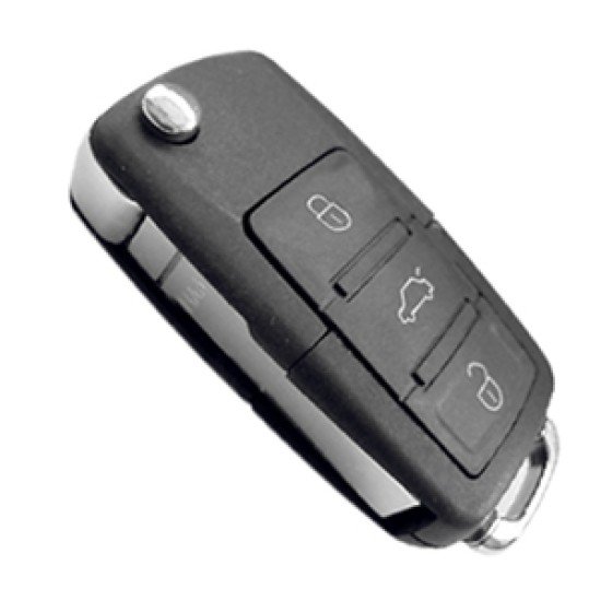 VW  ΑΝΑΔΙΠΛΟΥΜΕΝΟ ΑΝΤΑΛΛΑΚΤΙΚΟ ΚΛΕΙΔΙ ΜΕ ΚΑΛΥΜΜΑ 3 ΚΟΥΜΠΙΩΝ DGA - 1 ΤΕΜ.-DGA-DG-VW17/DGA