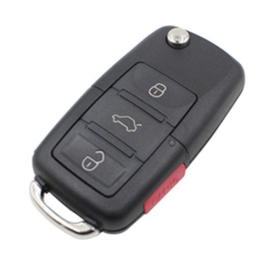 VW  ΑΝΑΔΙΠΛΟΥΜΕΝΟ ΑΝΤΑΛΛΑΚΤΙΚΟ ΚΛΕΙΔΙ ΜΕ ΚΑΛΥΜΜΑ 3 ΚΟΥΜΠΙΩΝ + ΚΟΥΜΠΙ ΠΑΝΙΚΟΥ DGA - 1 ΤΕΜ.-DGA-DG-VW24/DGA
