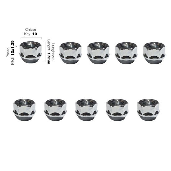 ΠΑΞΙΜΑΔΙ ΚΩΝΙΚΟ 12χ1,25 (17mm) (19) 10ΤΕΜ.-Simoni Racing-SRDR/2-10 ΠΑΞΙΜΑΔΙ ΚΩΝΙΚΟ 12χ1,25 (17mm) (19) 10ΤΕΜ.-Simoni Racing-SRDR/2-10