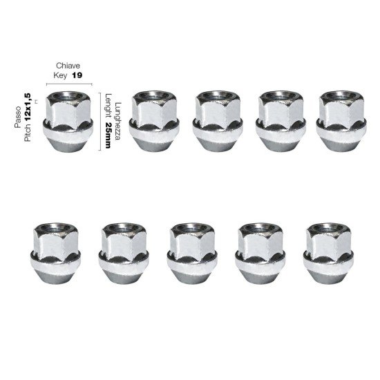 ΠΑΞΙΜΑΔΙ ΚΩΝΙΚΟ 12χ1,50 (25mm) (19) 10ΤΕΜ.-Simoni Racing-SRDR/4-10 ΠΑΞΙΜΑΔΙ ΚΩΝΙΚΟ 12χ1,50 (25mm) (19) 10ΤΕΜ.-Simoni Racing-SRDR/4-10