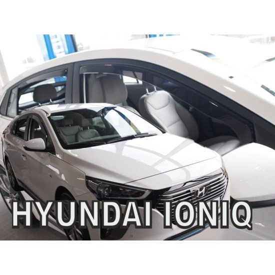 ΑΝΕΜΟΘΡΑΥΣΤΕΣ ΓΙΑ HYUNDAI IONIQ 5D 2016+  ΣΕΤ ΑΥΤΟΚΙΝΗΤΟΥ ΑΠΟ ΕΥΚΑΜΠΤΟ ΦΙΜΕ ΠΛΑΣΤΙΚΟ HEKO - 4 ΤΕΜ.-Heko-ΑΝΕΜ.SET17289